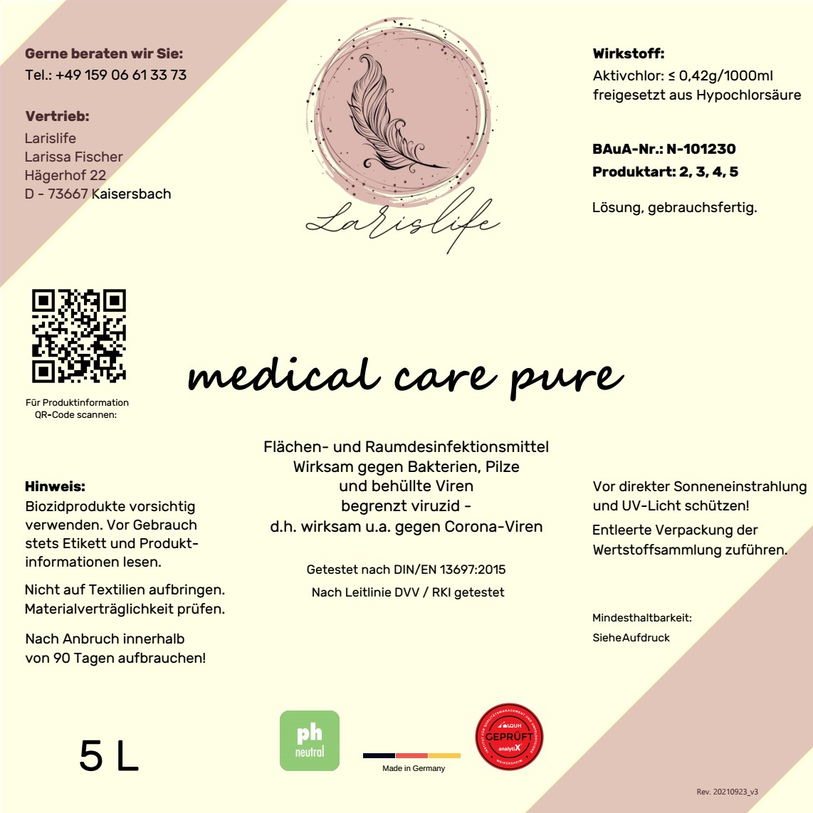 medical care pure 5 L