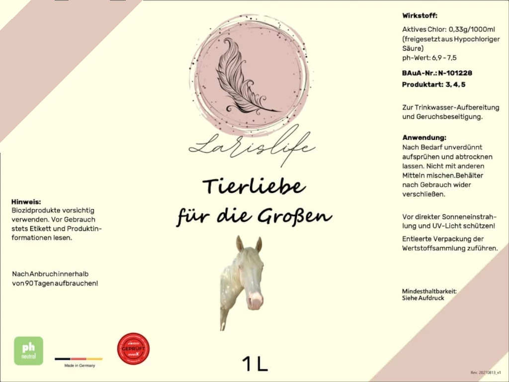 Tierliebe für die Großen - 1 L Desinfektionsmittel