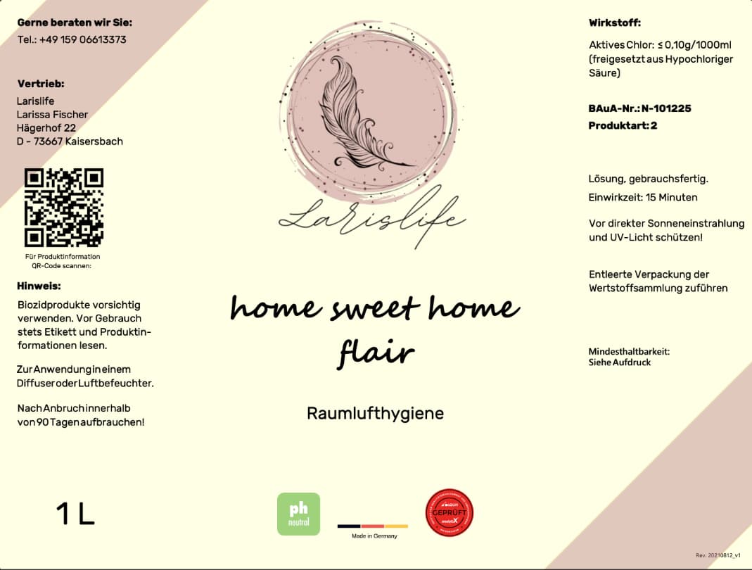 home sweet home flair 1L