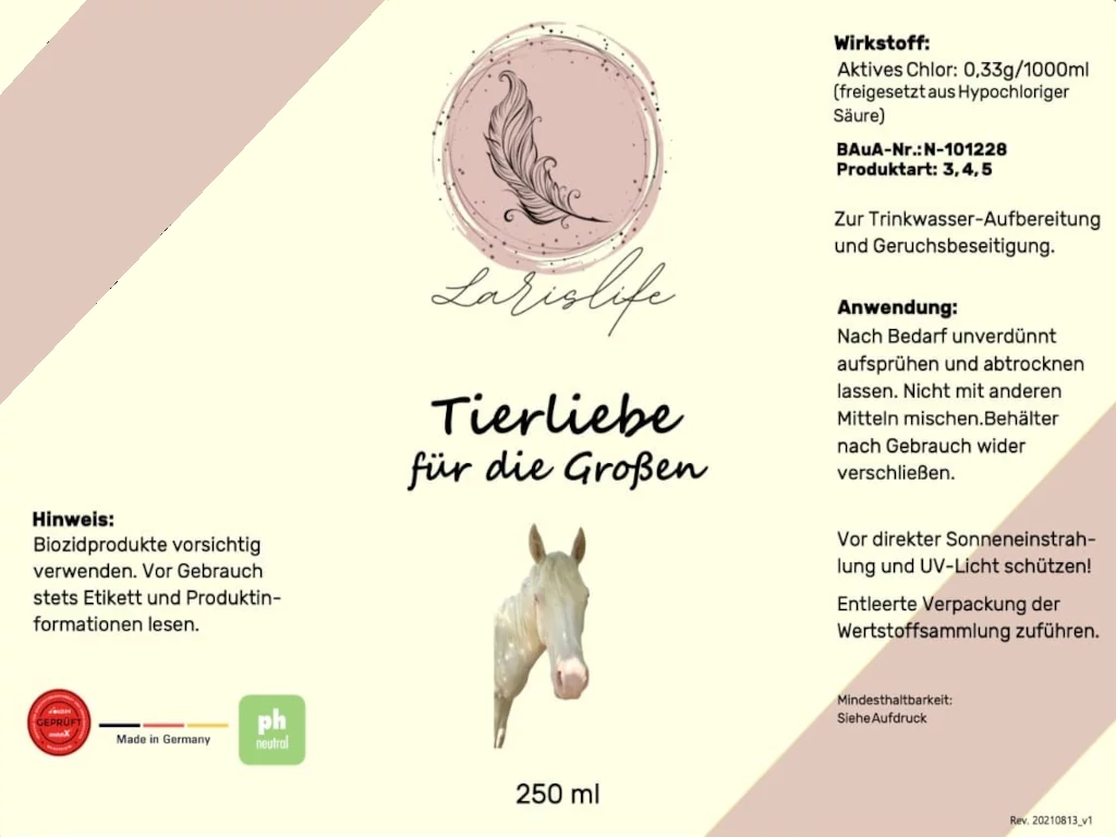 Tierliebe für die Großen - 250 ml Desinfektionsmittel