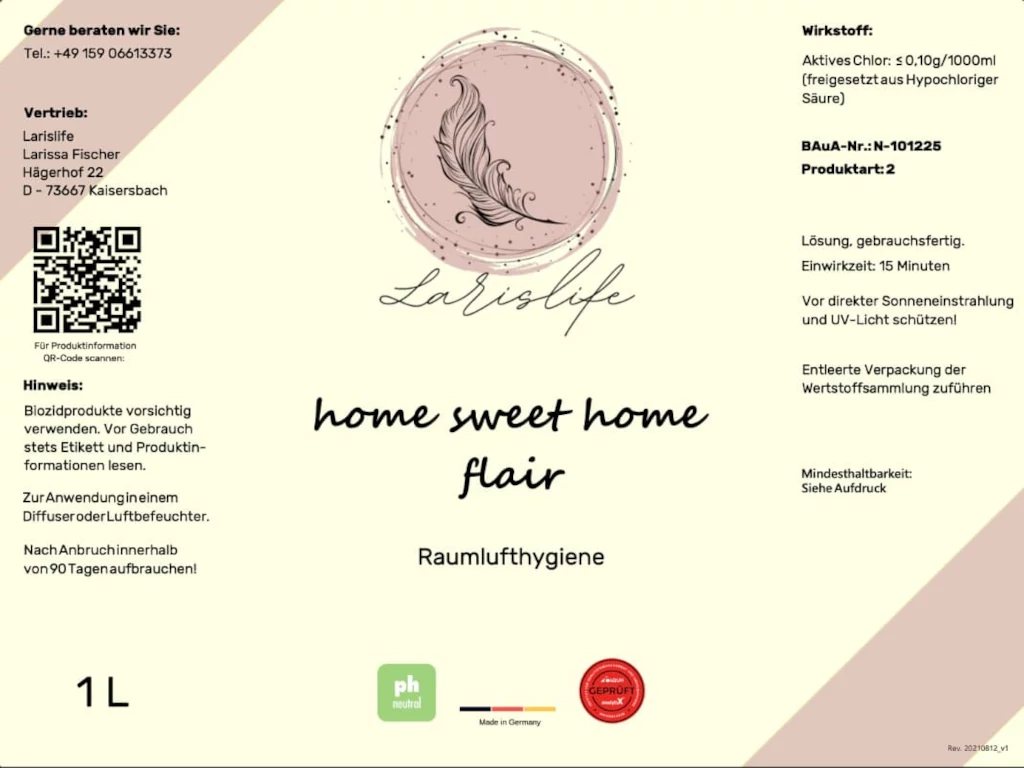 home sweet home flair 1L (6er Pack)