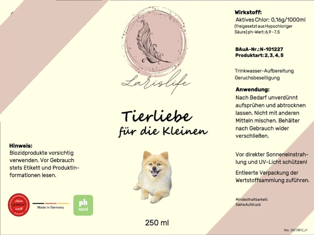 Tierliebe für die Kleinen - 250 ml Desinfektionsmittel